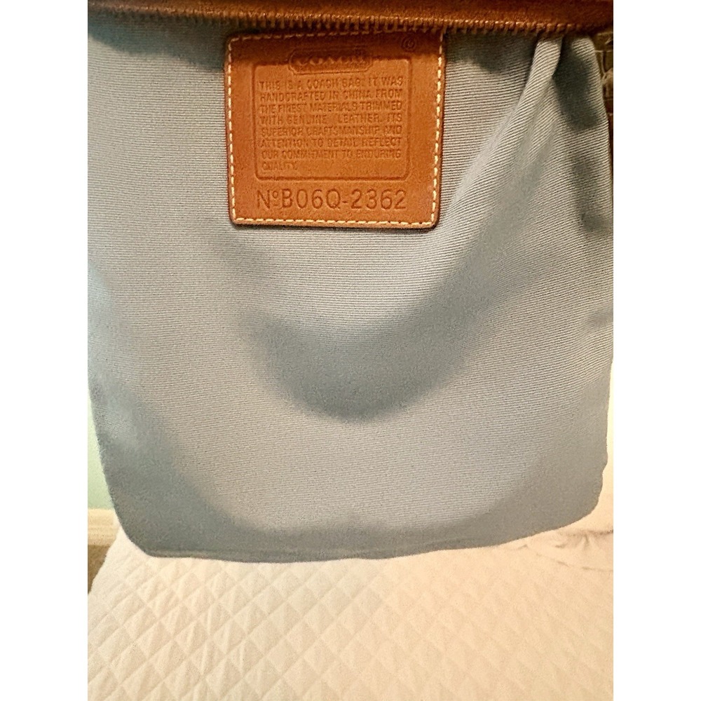 VTG Coach Patchwork Crossbody Y2K Signature C Leather Metallic Suede - Picture 6 of 16